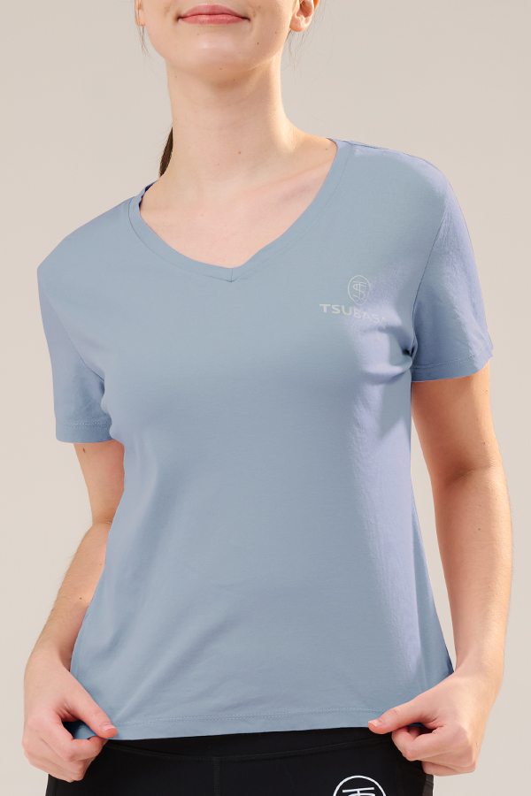 ELEMENT 女款 皇家藍<br> 貴絲棉2.0 T-Shirt (V領/圓領)